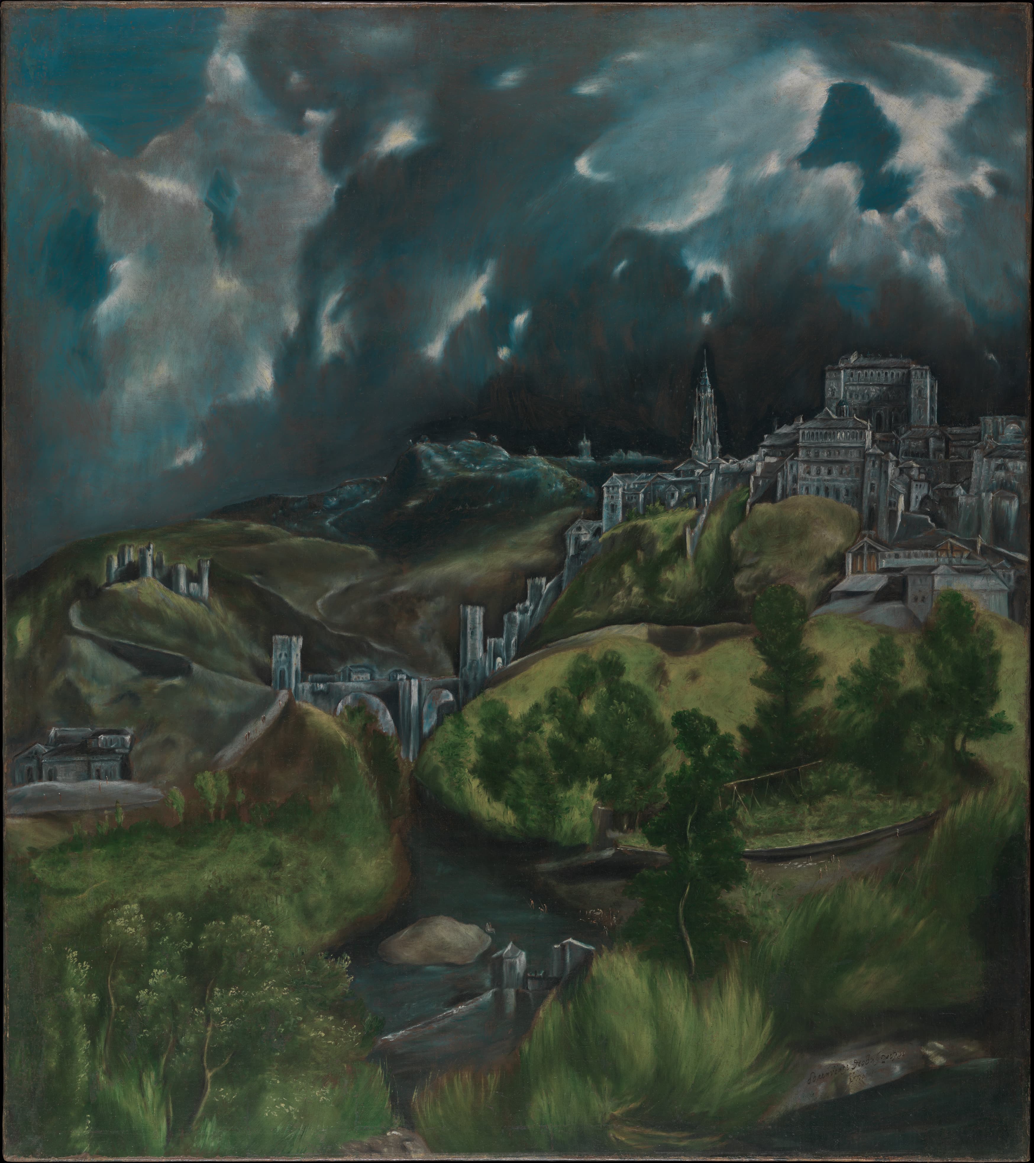 El Greco (Domenikos Theotokopoulos), View of Toledo
