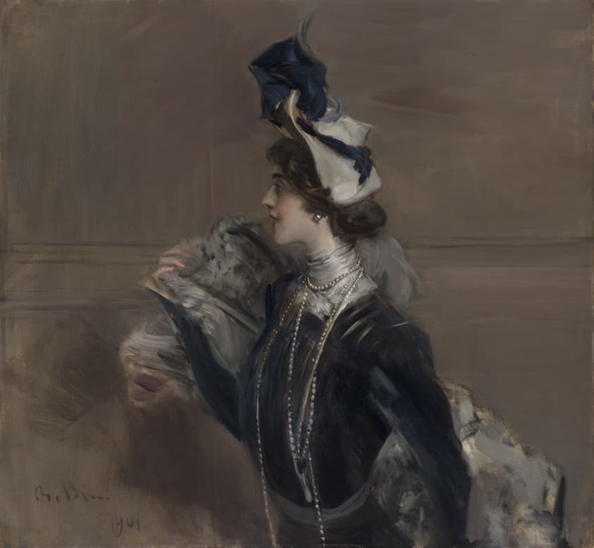 A work made of oil on canvas.