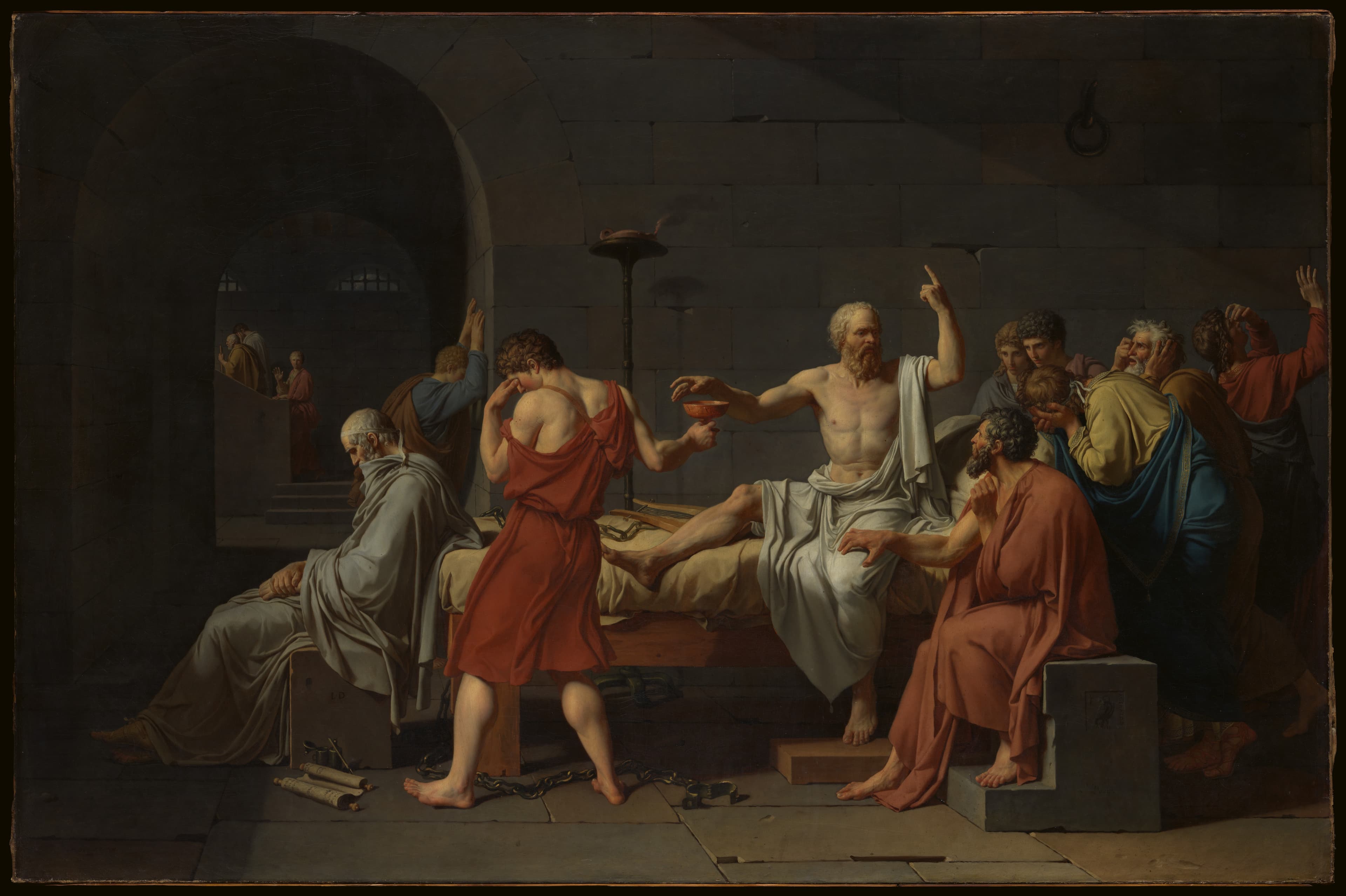 Jacques Louis David, The Death of Socrates