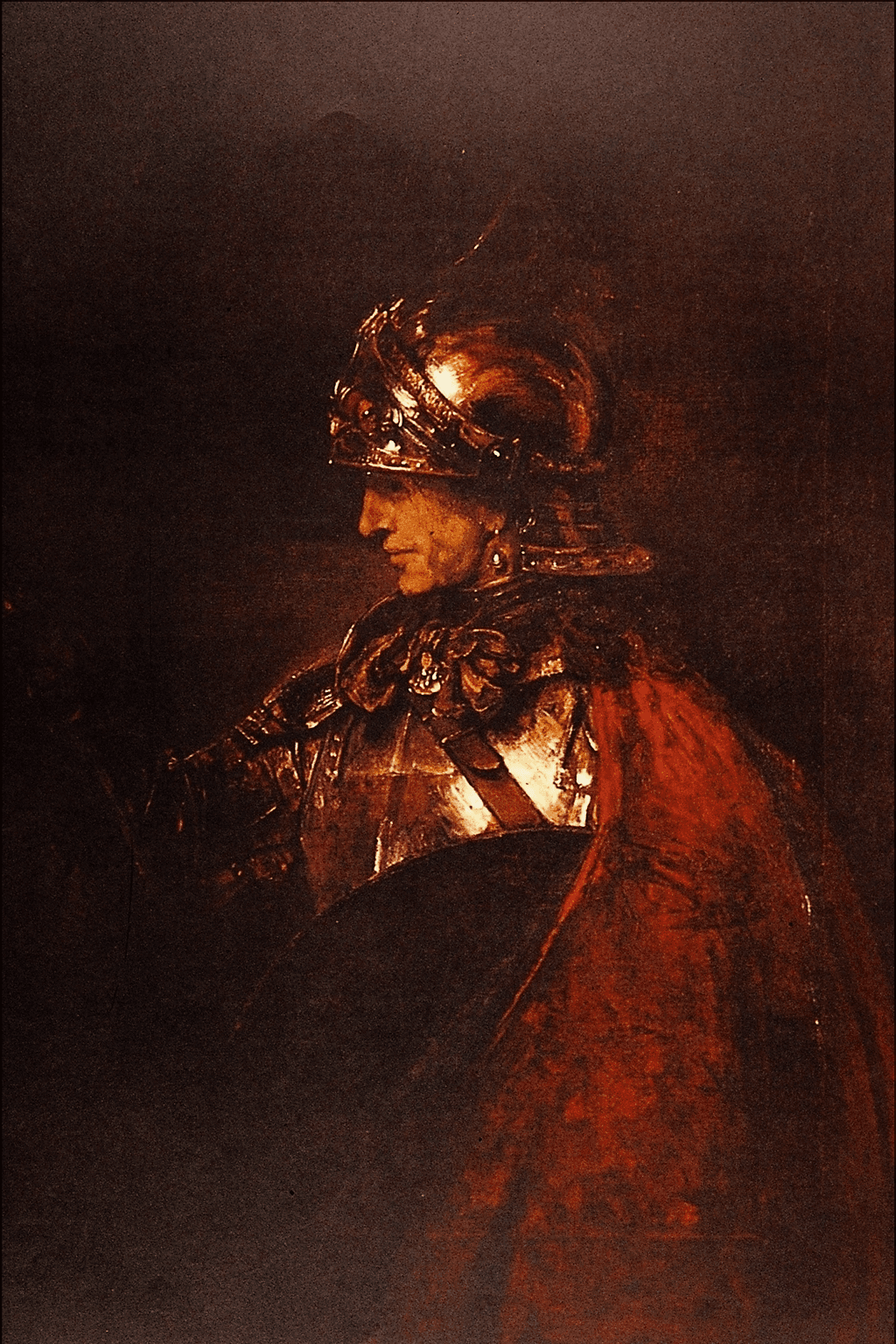Rembrandt, A man in armor